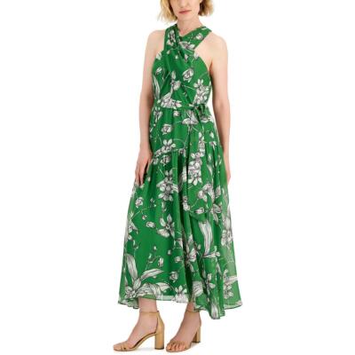 

Женское повседневное макси-платье Taylor с принтом крест-накрест BHFO 9247, Shamrock cream