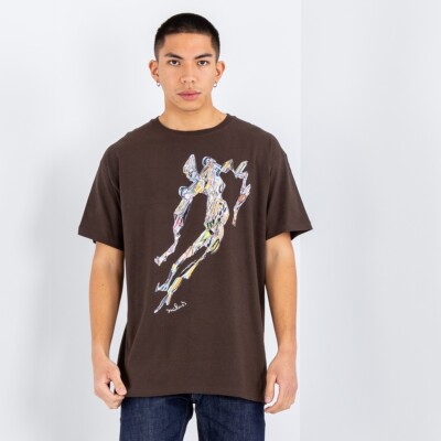 

Футболка HUF x Miles Davis Untitled SS Lifestyle Мужская шоколадная повседневная футболка, Коричневый, HUF x Miles Davis Untitled SS Lifestyle T-Shirt