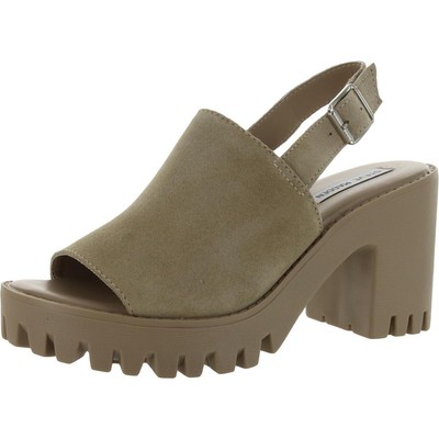

Женские бежевые босоножки на каблуке Steve Madden Sunnyside 10 Medium (B,M) BHFO 7370, Sand suede