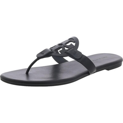 Женские босоножки на плоской подошве Tory Burch Womens Miller черного цвета, размер 7,5 (B,M), BHFO 2862