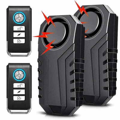 2× Wireless Anti-Theft Motorcycle Bike Alarm Car Protection Secure System Remote