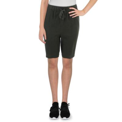 

Женские удобные повседневные шорты до колена из органического льна Eileen Fisher BHFO 0355, Seaweed, S2RIJP4565M