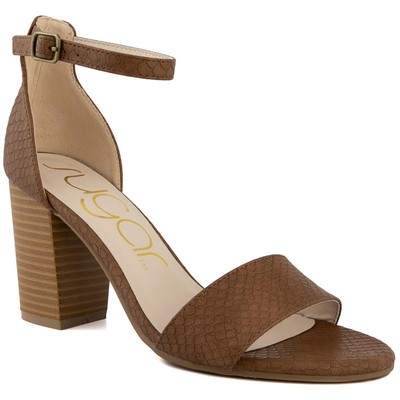 Женские нарядные туфли Sugar коричневого цвета на высоком каблуке 9 см (B,M) BHFO 4403