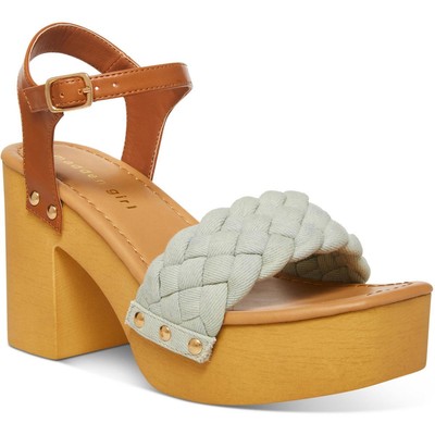 

Женские сандалии на платформе с заклепками Madden Girl Dani из искусственной кожи BHFO 4777, Denim multi, Dani