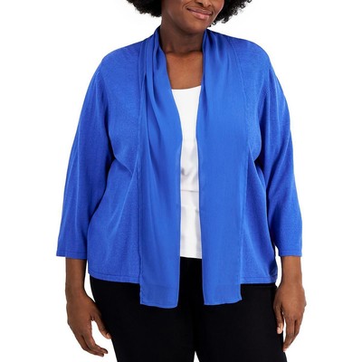 

Женская вязаная рубашка с открытым передом Kasper, кардиган, свитер, топ плюс BHFO 0573