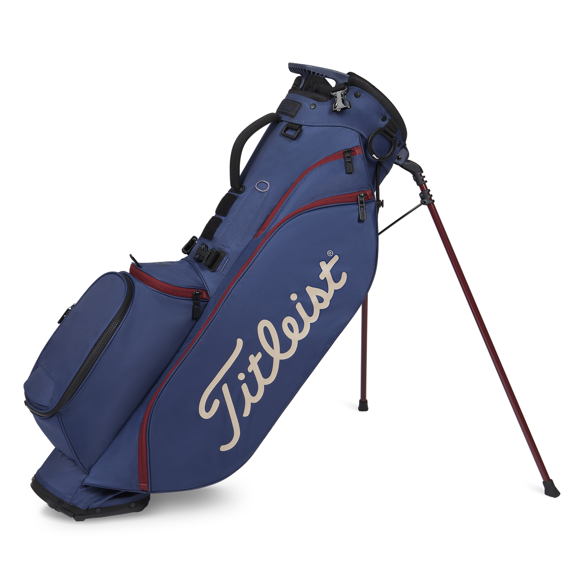 Titleist キャディバッグ 4 (NAVY) Titleist Players 4 Golf Stand Bag NEW Navy Burgundy Bone