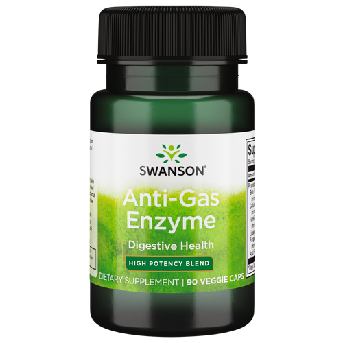 Swanson Anti-Gas Enzyme 123 мг 90 растительных капсул
