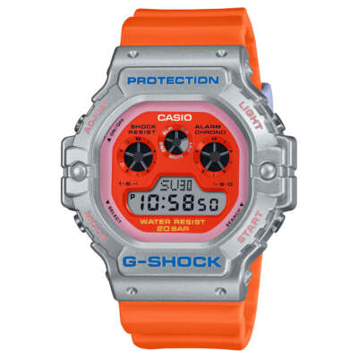 CASIO G-SHOCK DW-5900EU-8A4 ORANGE/SILVER DIGITAL WATCH
