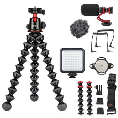 Комплект Joby GorillaPod 5K с комплектом для видеоблога Rig с микрофоном HA, светодиодной подсветкой