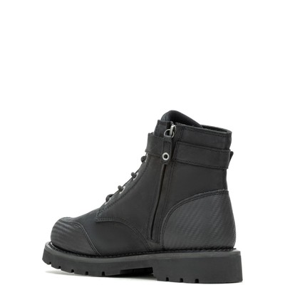Pre-owned Harley-davidson Men's 5" Westmont Strap Side-zip Riding Boot Black - D10009, Bla
