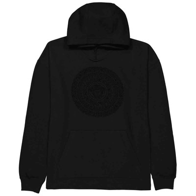 Pre-owned Versace Men's Black Embellished Medusa-print Hoodie