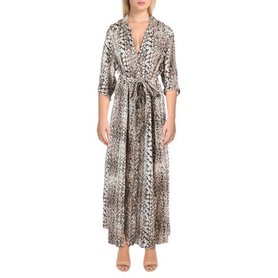 

Женское коричневое дневное макси-платье INC со змеиным принтом плюс 16 Вт BHFO 3758, Cynthia snake