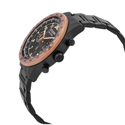 Pre-owned Citizen Chronograph Eco-drive Black Dial Men's Watch Ca4556-89e