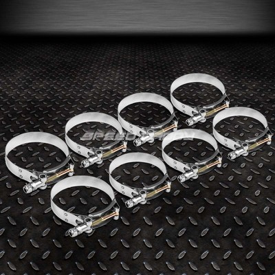 8 СИЛИКОНОВЫХ Т-ОБРАЗНЫХ ЗАЖИМОВ ДЛЯ ПРОМЕЖУТОЧНОГО ОХЛАДИТЕЛЯ ТУРБОЗАБОРНИКА ИЗ НЕРЖАВЕЮЩЕЙ СТАЛИ С ЦИНКОВЫМ ПОКРЫТИЕМ ДИАМЕТРОМ 2,75 Мм