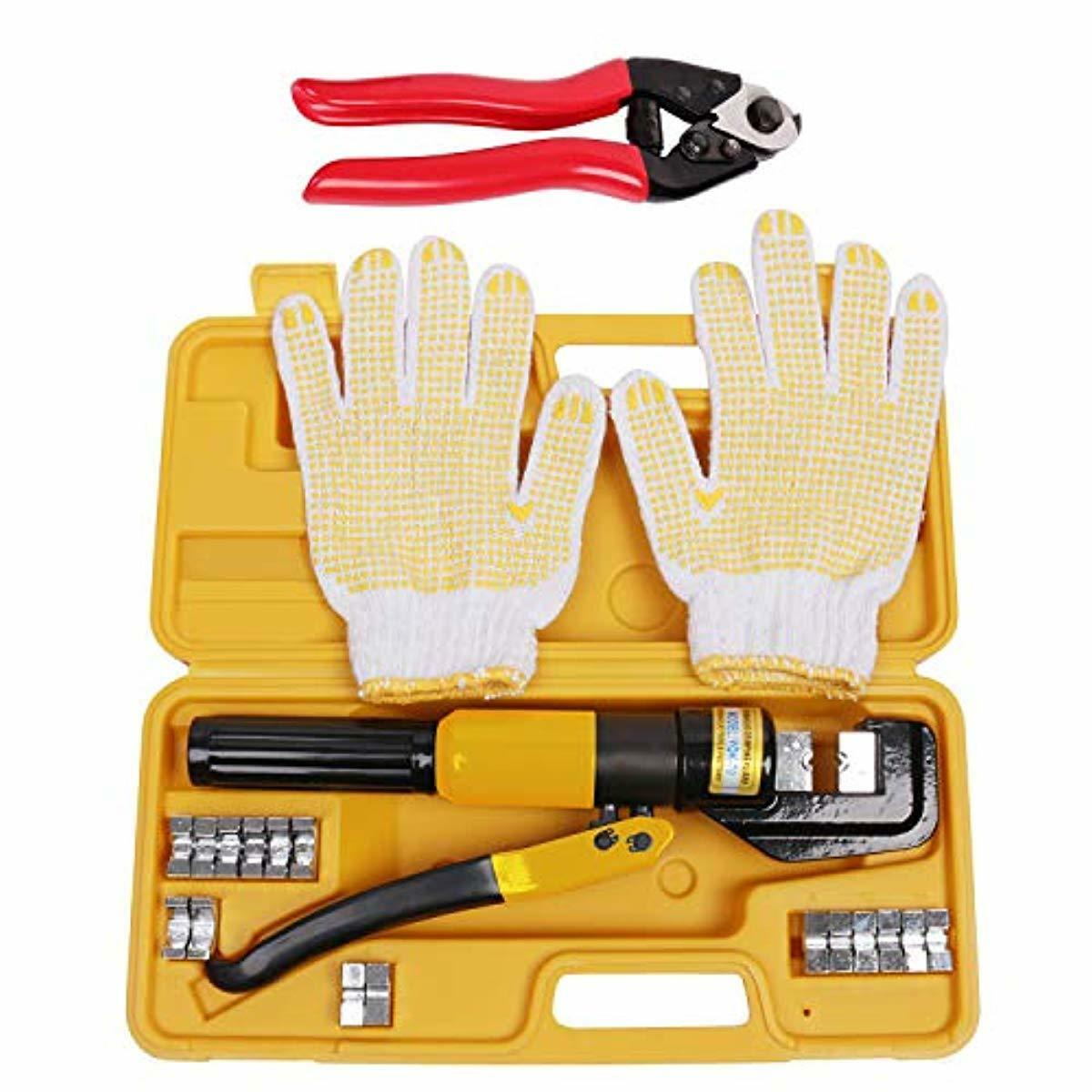 Hydraulic Hand Crimper Wire Cutter Tool Stainless Steel Cable Railing