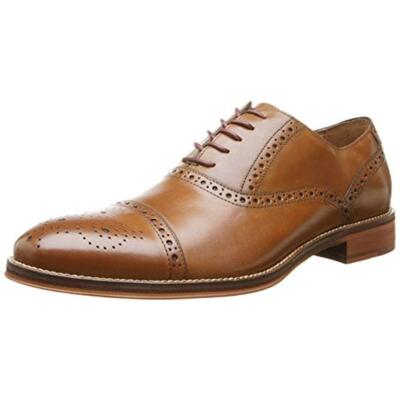 Мужские оксфорды Conard Tan Cap Toe Johnston & Murphy 9 Medium (D) BHFO 0735