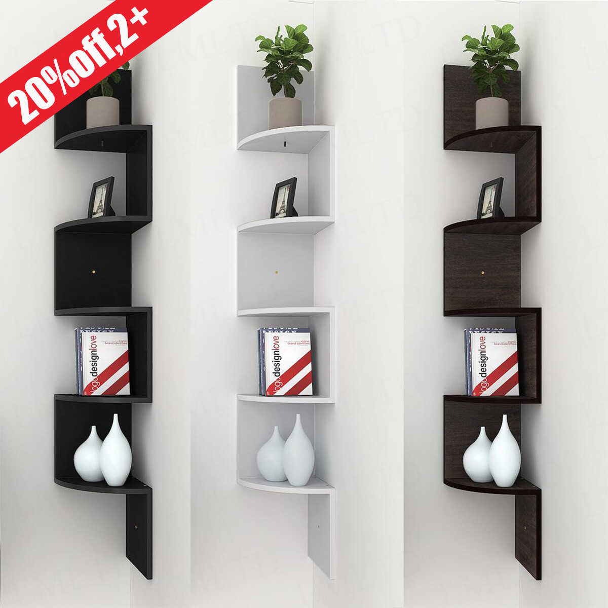 Display Regal Ecke 5 Tier Wandhalterung Regale Display Regal Ecke 5 Tier Wandhalterung Regale