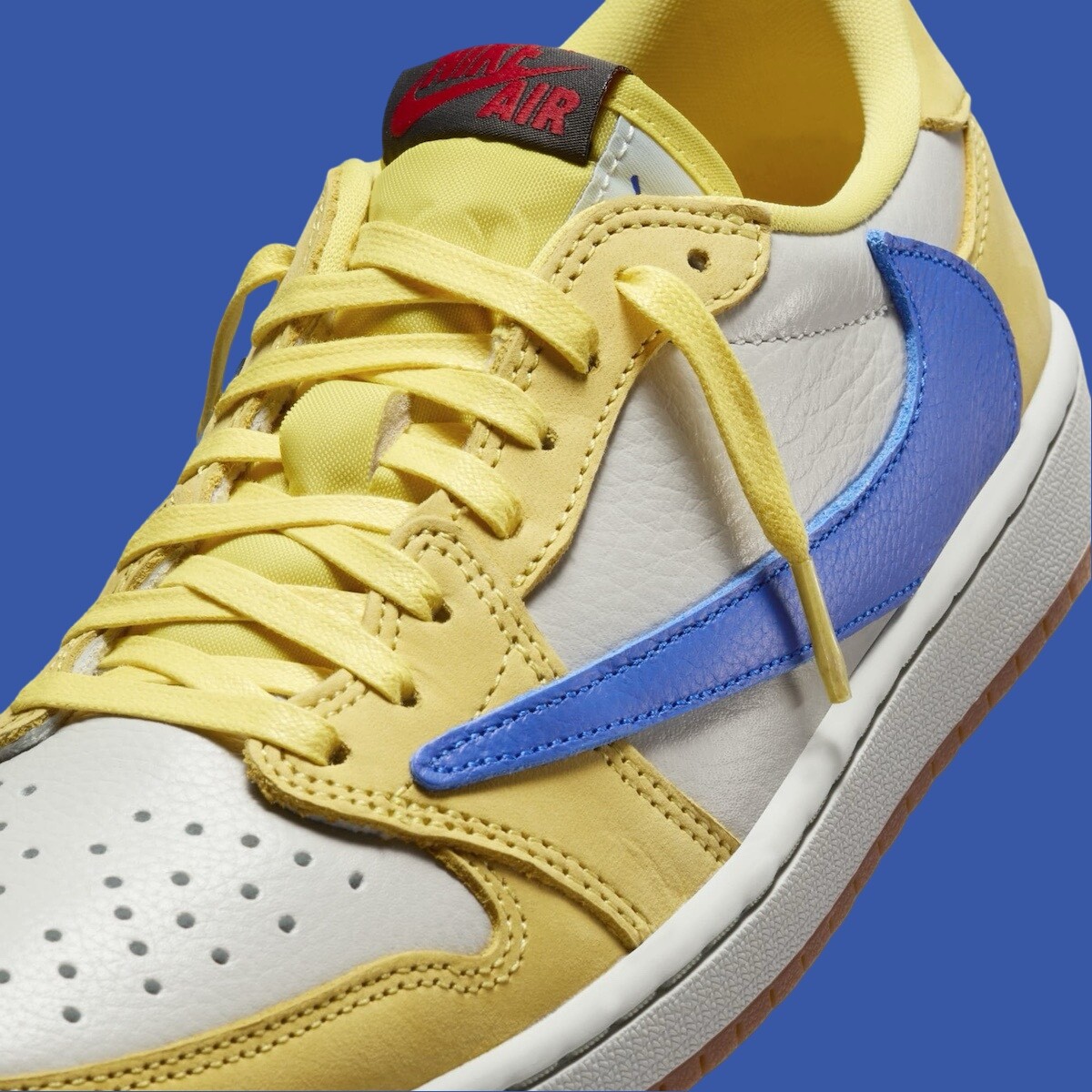 Pre-owned Nike Air Jordan 1 Retro Low Og Sp Travis Scott Canary Dz4137-700 Womens In Yellow