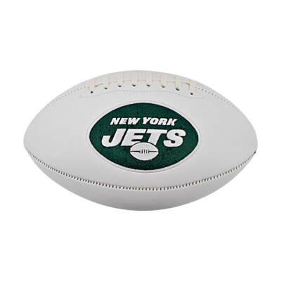 New York Jets Super Bowl 3 Rawlings White Panel Football