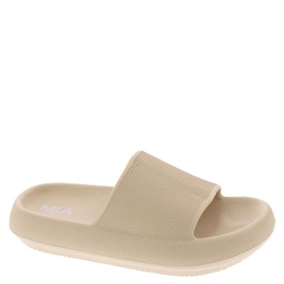Женские босоножки-слипоны Mia Womens Lexa бежевого цвета для бассейна, 9 средних размеров (B, M), BHFO 0972