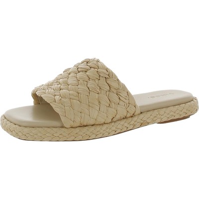 Женские босоножки-слипоны Vince Womens Rumi Tan, плетеные, 9 средних размеров (B, M) BHFO 3748