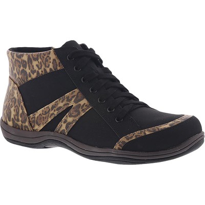 

Модные черные замшевые кроссовки Easy Street Chill Black 6.5 Medium (B,M) BHFO 1157, Black/leather/leopard, Chill