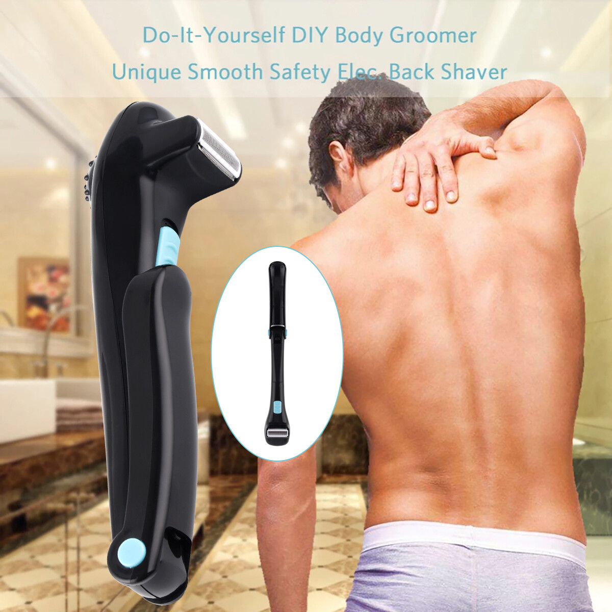 Mens Body Trimmer Shaver Electric Razor Full Back Hair Mangr