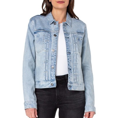 Earnest Sewn Womens Faded Short Casual Denim Jacket Coat BHFO 9231