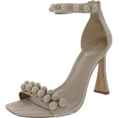 

Sam Edelman Женские бежевые замшевые туфли на каблуке Luella 10, средние (B,M) BHFO 3034, Sand linen