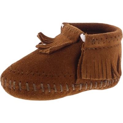 

Бежевые повседневные модные кроссовки Minnetonka 2, средний (B,M) для младенцев BHFO 7376, Бежевый, RILEYBOOTIE