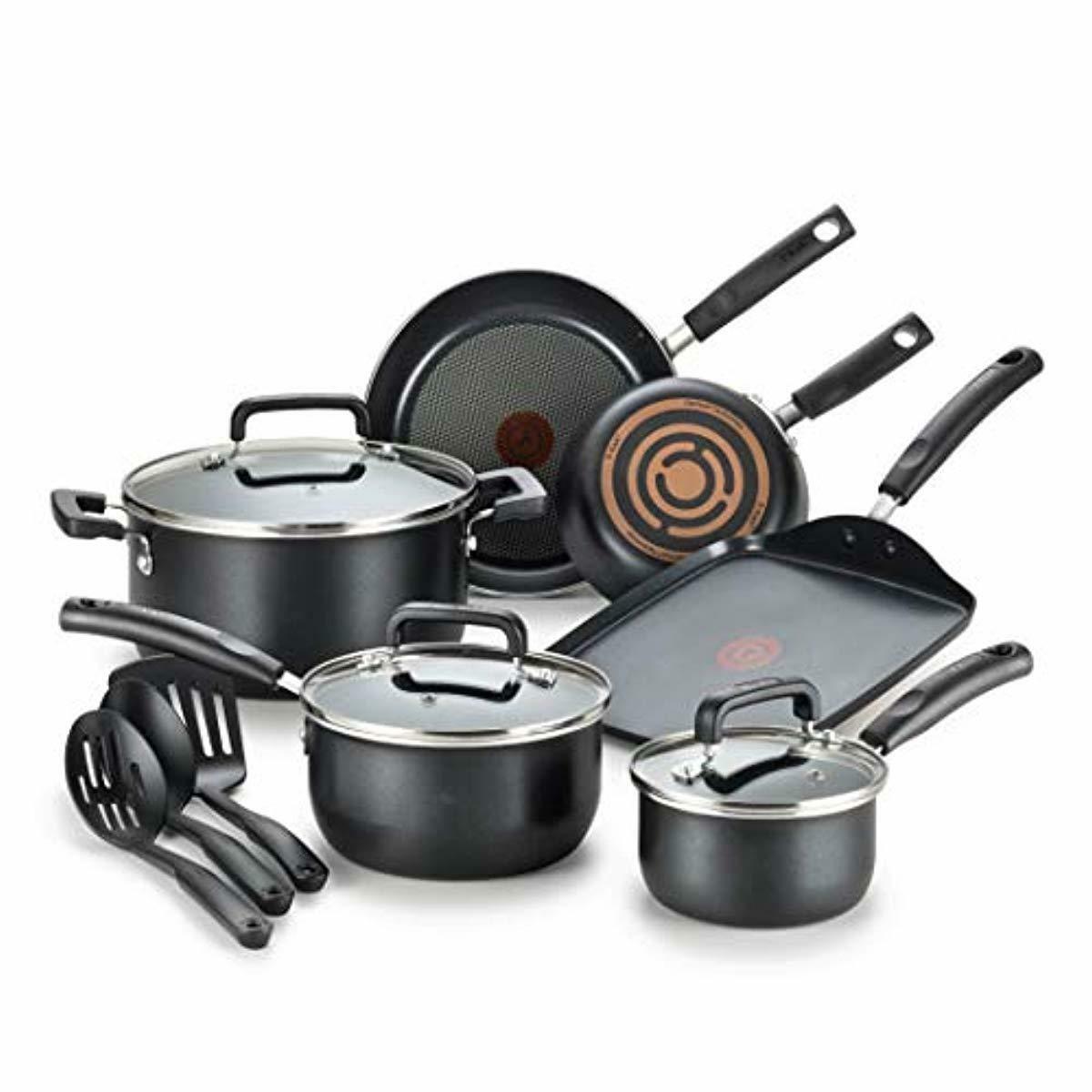 T-fal C530SC Signature Nonstick Dishwasher Safe Cookware Set, Nonstick Pots and  eBay