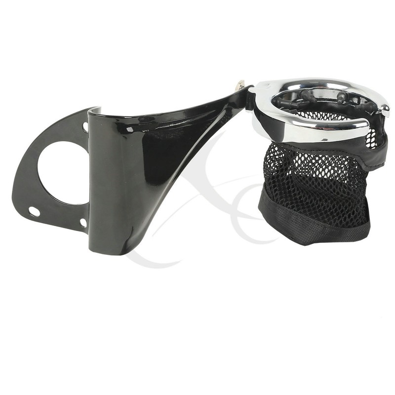 Rear Drink Cup Holder Passenger Fit For Harley Electra Road Tri Glide
