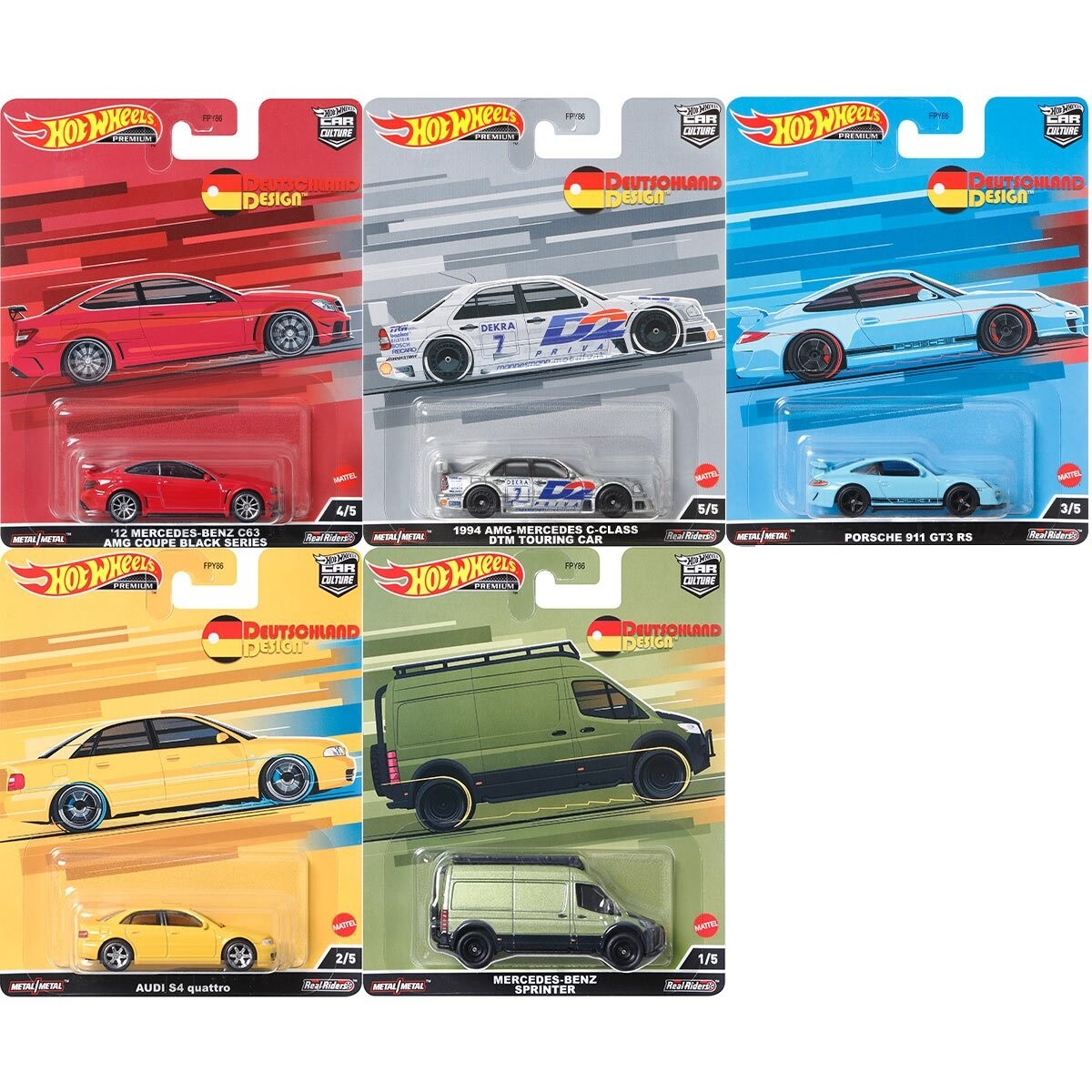 Hot Wheels Deutschland Design 5台セット Hot Wheels 2022 Car Culture 