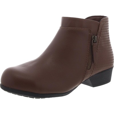 Женские коричневые кожаные рабочие ботинки Rockport 6 Medium (B,M) BHFO 8507