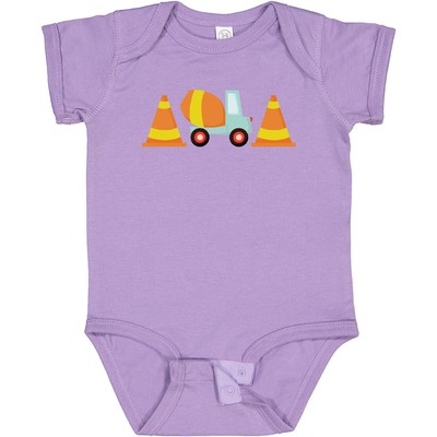 Inktastic Cement Mixer Construction Baby Bodysuit Transportation Truck Work Zone