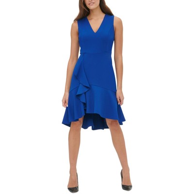 

Женское синее офисное платье без рукавов для работы Tommy Hilfiger  BHFO 5145, Marina blue
