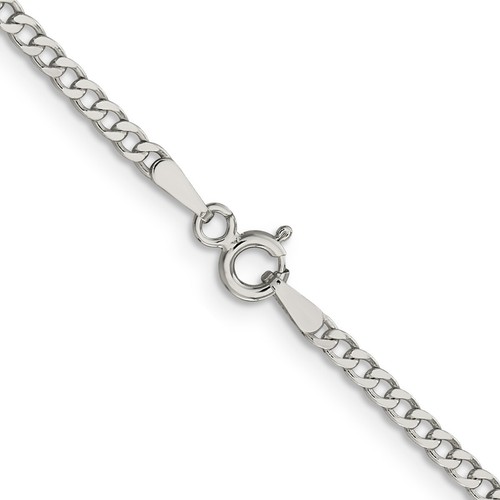 Sterling Silver Beveled Curb Chain 7