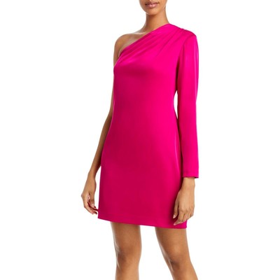 

Женское розовое атласное платье для коктейля и вечеринки Aidan by Aidan Mattox  BHFO 1276, Bright rose