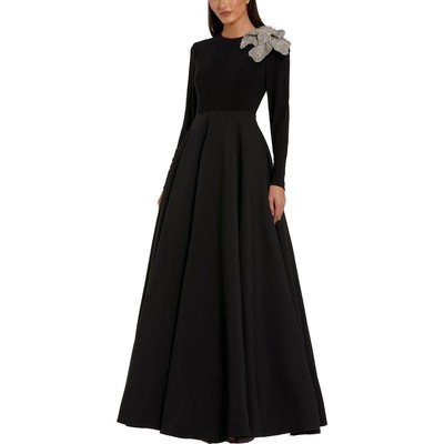 Mac Duggal Женское официальное вечернее платье со стразами в черном цвете 12 BHFO 2255