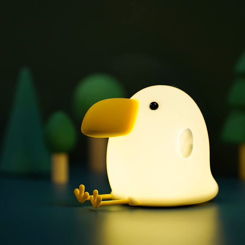 Kids Night Light, Cute Silicone Bird Nursery Lamp for Baby a