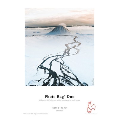 Hahnemuhle Refill Photo Rag Duo Paper, 12x12, 276 gsm, White, 20 Sheets