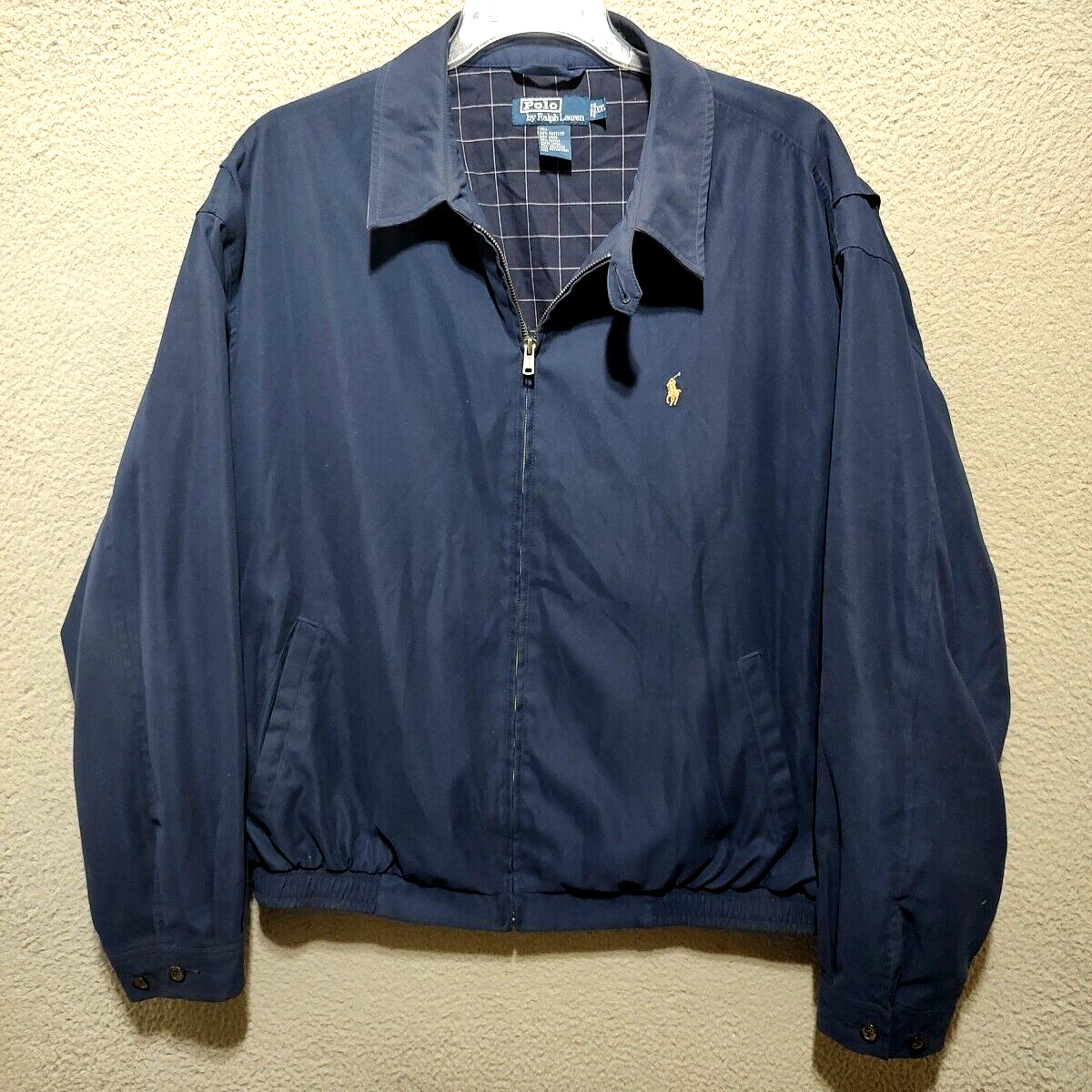Polo Ralph Lauren Adult XXL 2XL Blue Bi-Swing Jacket Plaid