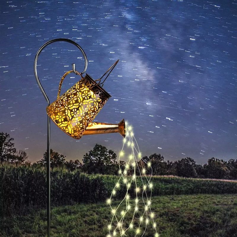 ,solar Waterfall Lights With Cascading Lights Wa