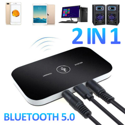 2in1 Bluetooth Transmitter & Receiver Wireless A2DP Home TV Stereo Audio Adapter
