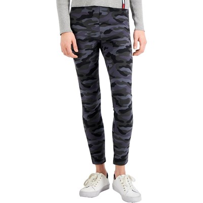 

Женские леггинсы до щиколотки с камуфляжным логотипом Tommy Jeans BHFO 2298, Black multi