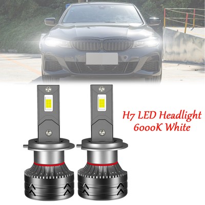 2X H7 LED Headlight Bulbs Low Beam 6000K White for BMW 320i 328i 330i 335i X1 X3