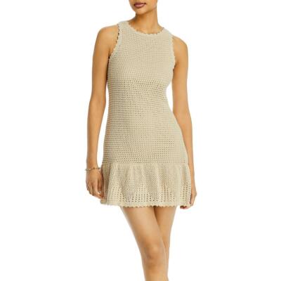 

Женское трикотажное платье миди Aqua без рукавов BHFO 2718, Light khaki