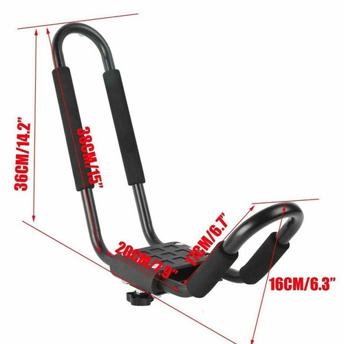 2 Pairs Kayak Roof Rack Carrier Boat Ski Surf Roof Mount Car Cross J-Bar Rack