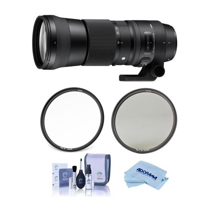 Объектив Sigma 150-600mm f/5-6.3 DG OS HSM Contemporary, с 95-миллиметровой оптикой CPL + комплект прозрачных фильтров