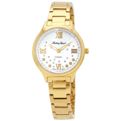 Женские часы Mathey-Tissot Nicole с бриллиантовым кварцем и серебряным циферблатом D985SPYI